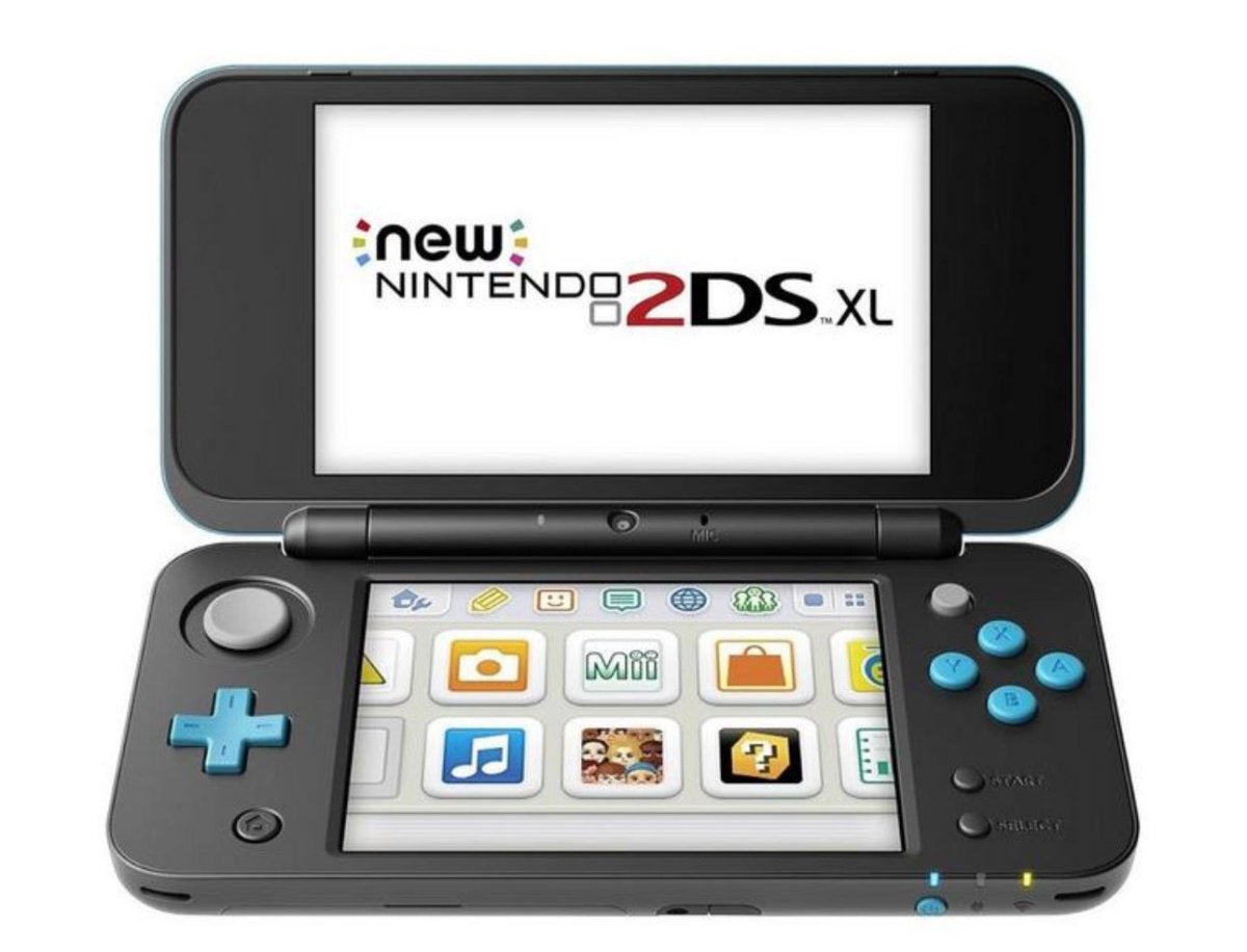 New Nintendo 2DS XL Black + Turquoise (Pre-Owned)