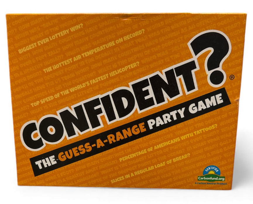 Confident? The Guess-A-Range Party Game - Pre-Owned