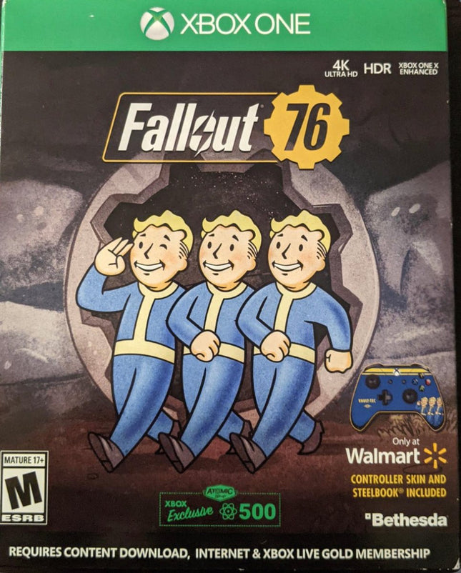 Fallout 76( Walmart Steelbook Edition ) - Complete In Box - Xbox One