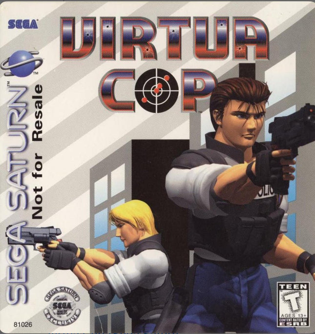 Virtua Cop (Not For Resale ) - Box And Game Only- Sega Saturn