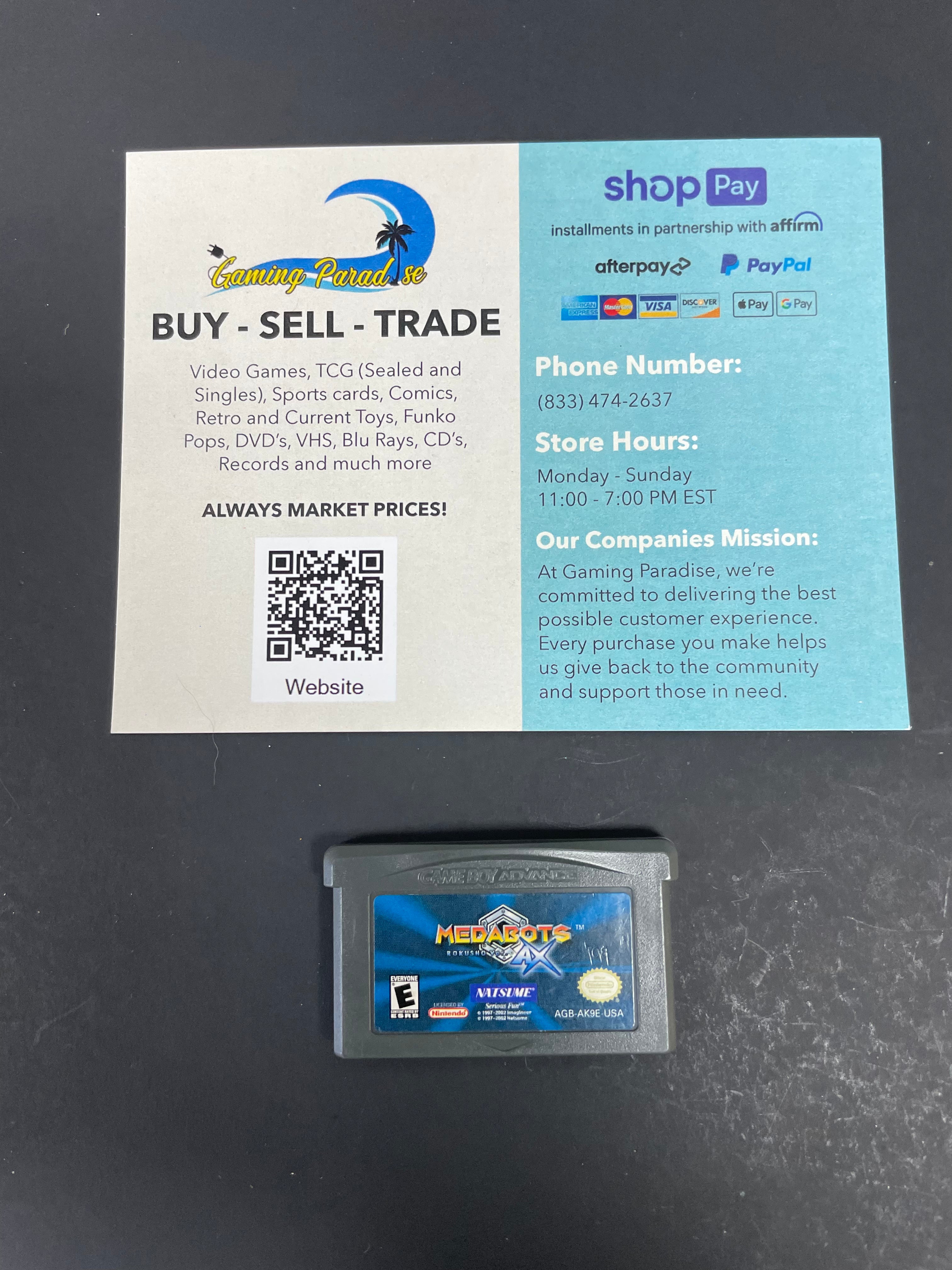 Medabots AX: Rokusho GameBoy Advance CL 01