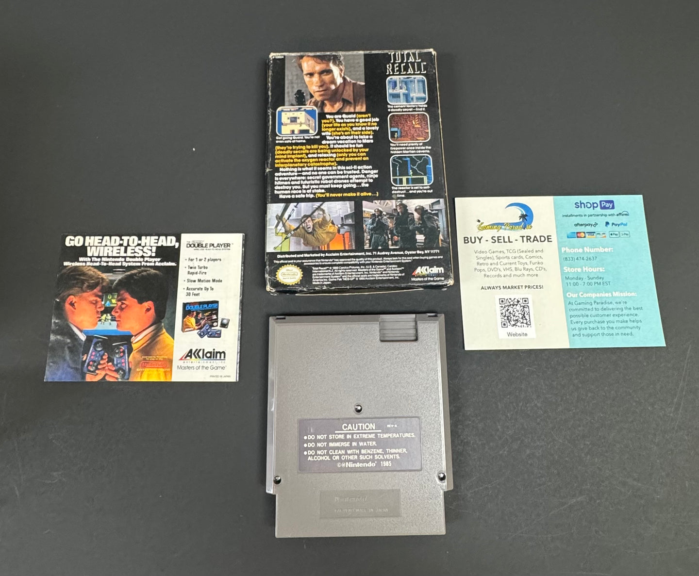 Total Recall Nintendo Entertainment System CL 02