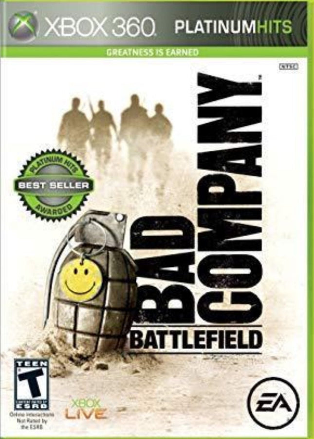 Battlefield Bad Company (Platnium Hits) - Complete In Box- Xbox 360