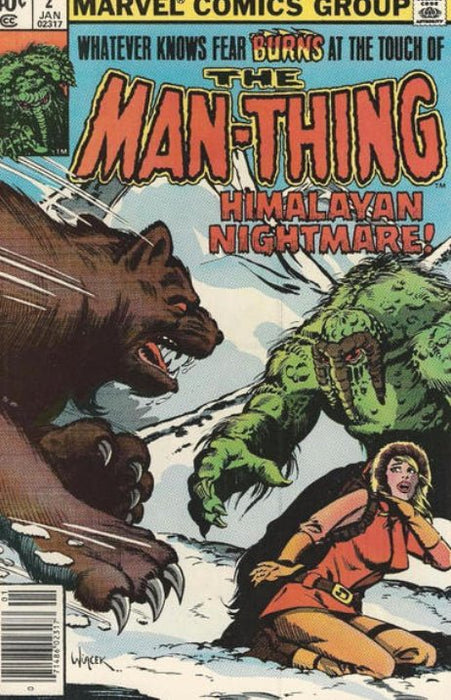 Man-Thing #2 Newsstand Edition (1979) VF- 7.5  - Comic