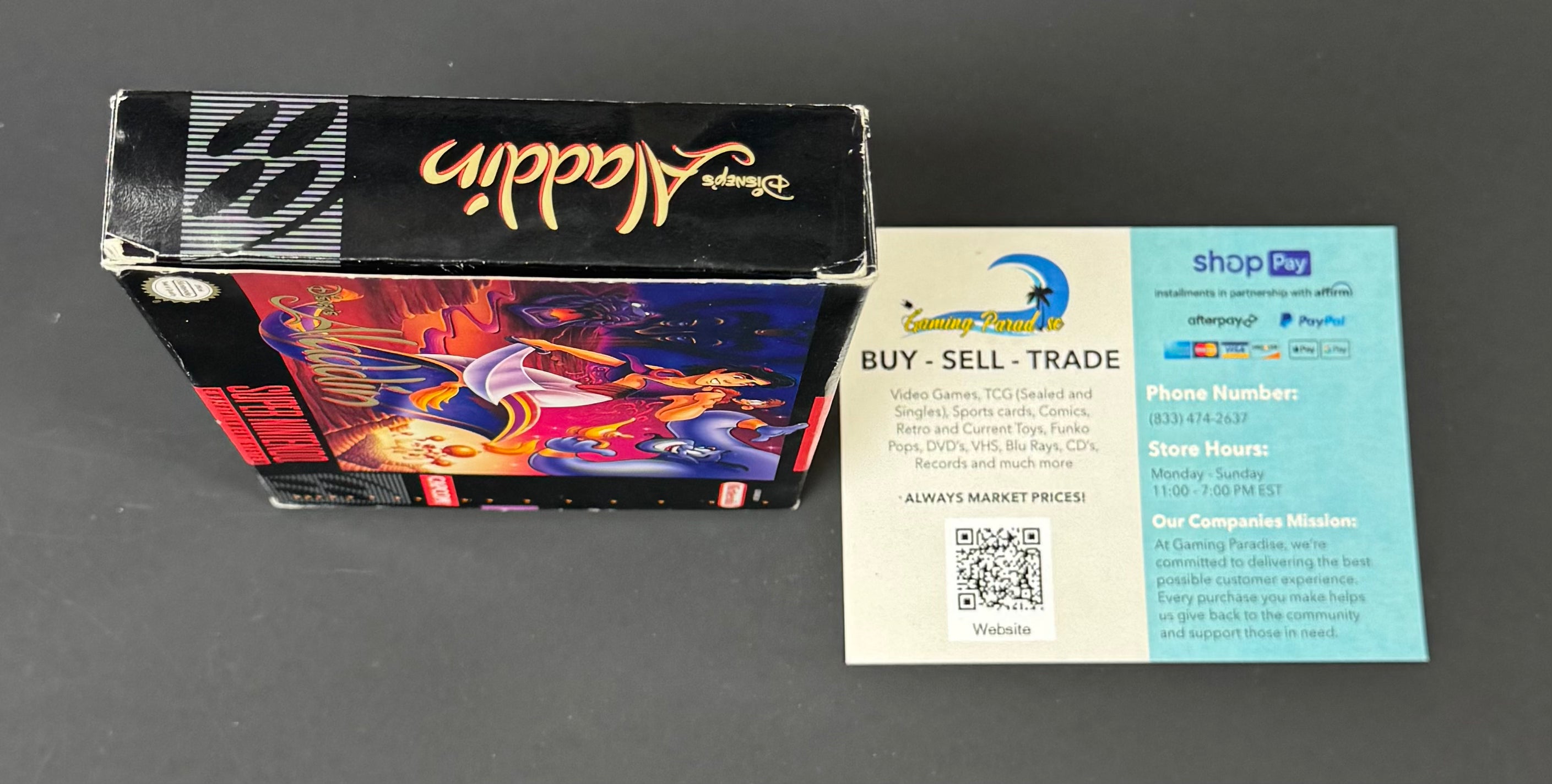 Aladdin Super Nintendo CL 01