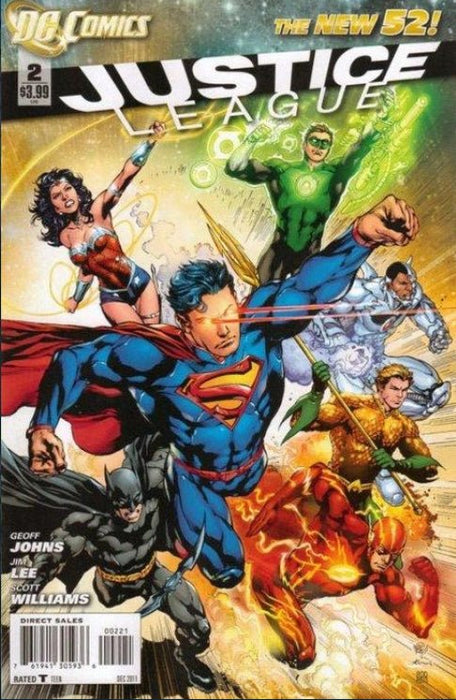 Justice League #2 Reis and Prado Cover (2011) NM+ 9.6 - Comic