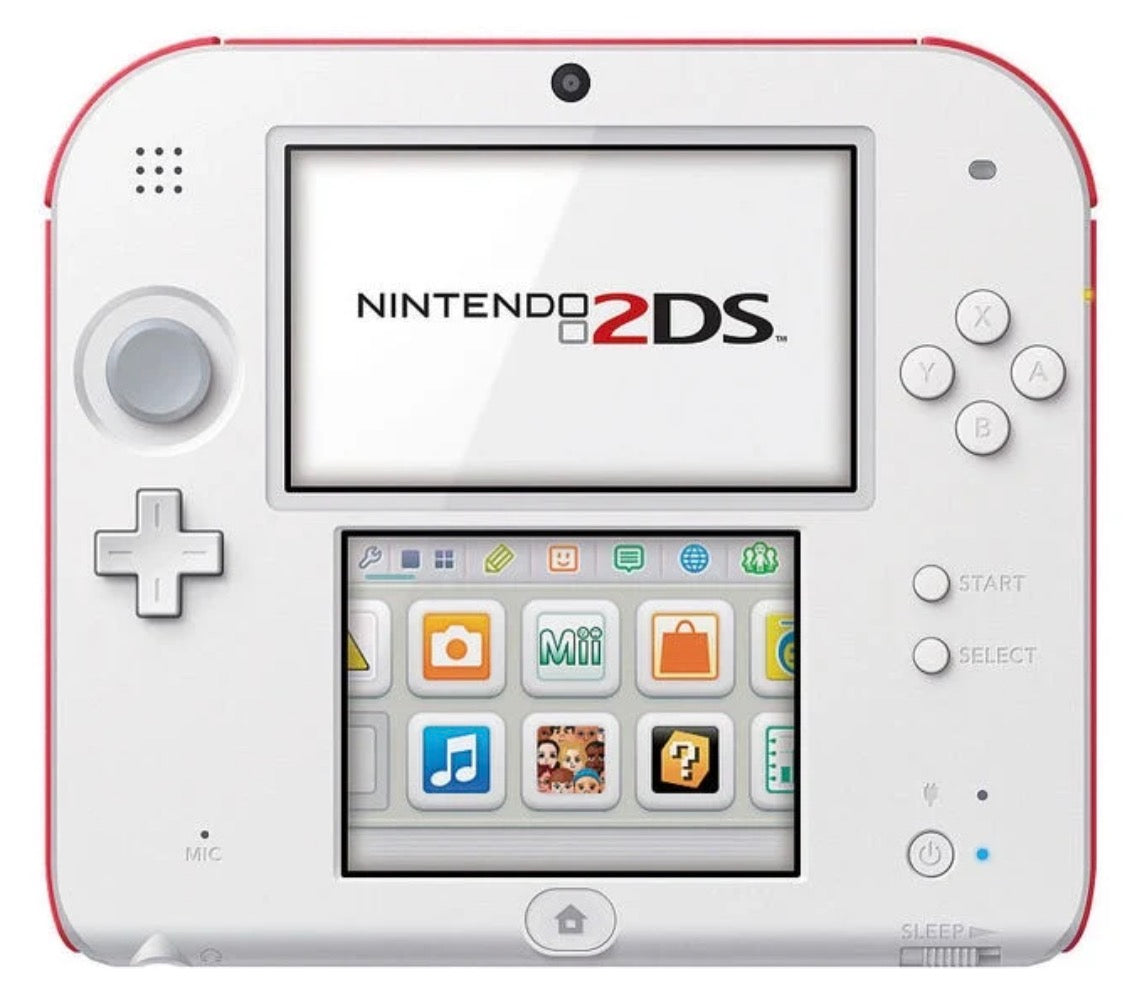 Nintendo 2DS Scarlet White Console