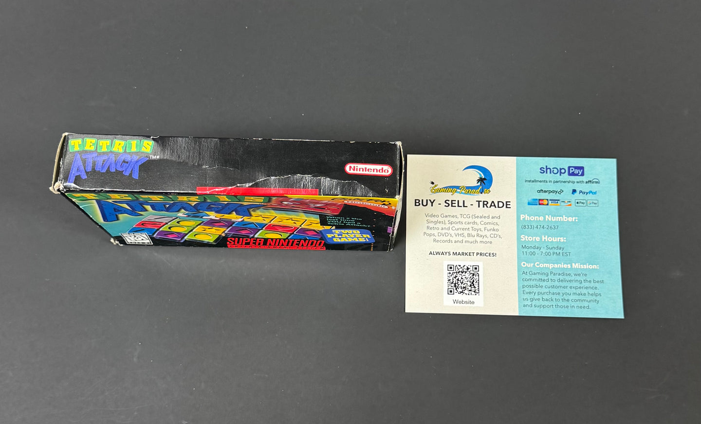 Tetris Attack Super Nintendo CL 01