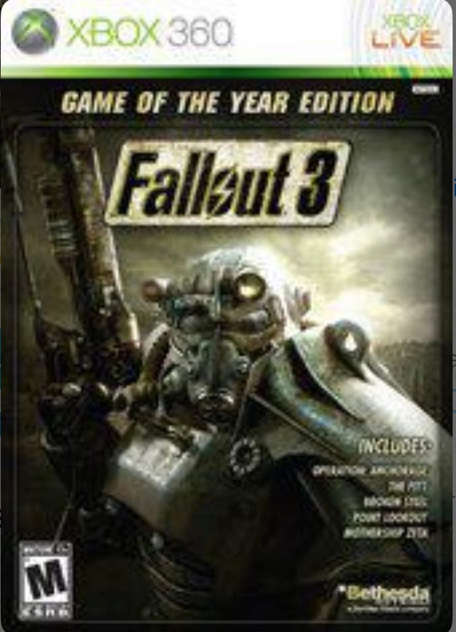 Fallout 3 (Game Of The Year) - Complete In Box - Xbox 360
