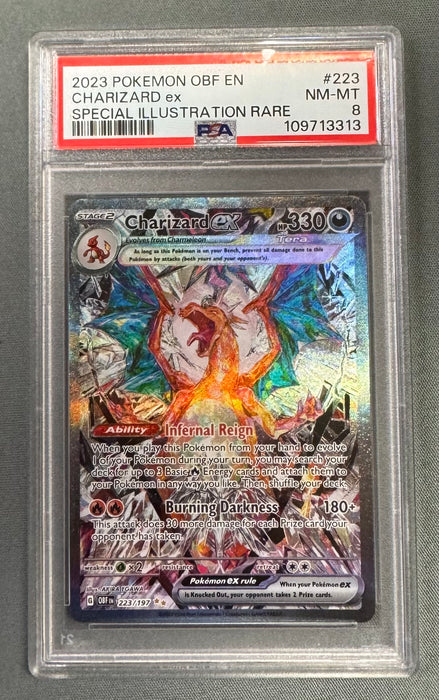 Charizard EX 223/197 - Obsidian Flames - PSA Grade 8