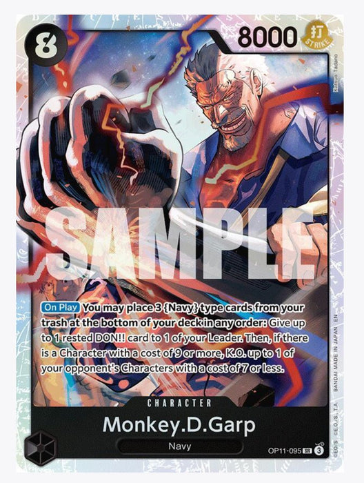 Monkey.D.Garp OP11-095 - A Fist of Divine Speed NM