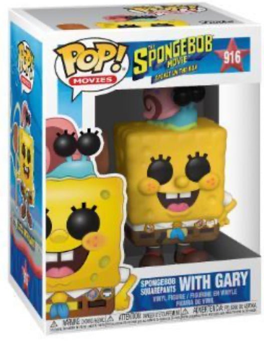 SpongeBob Movie: SpongeBob SquarePants With Gary #916 - With Box - Funko Pop