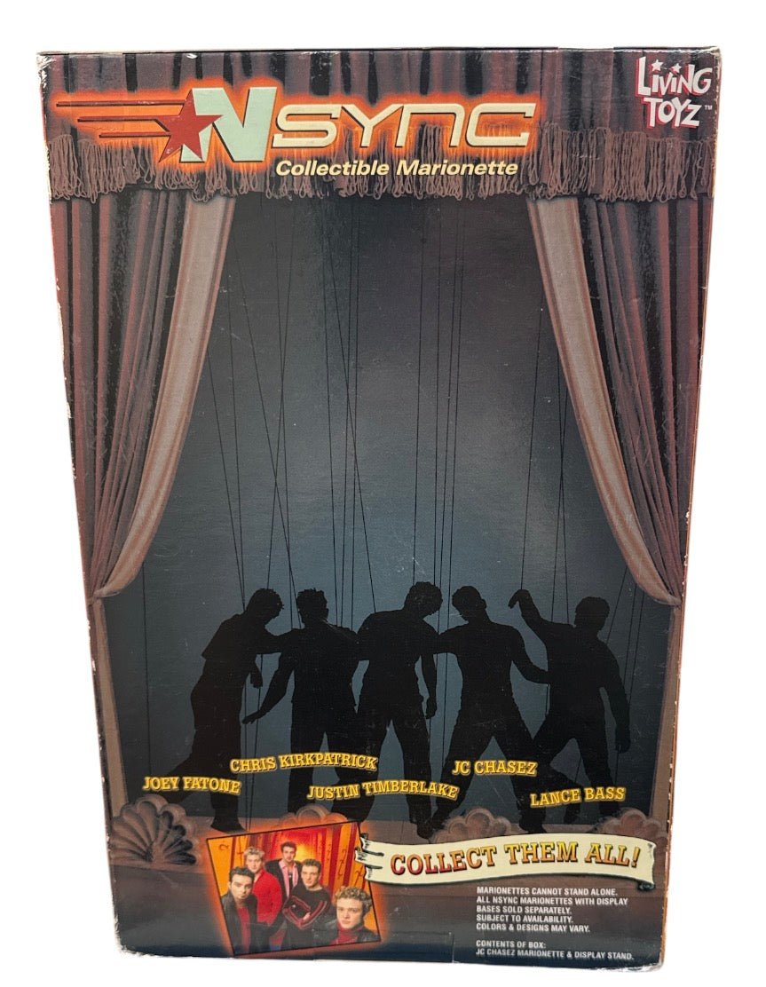 NSYNC Collectible Marionette JC Chasez (2000) (New) (Damaged)