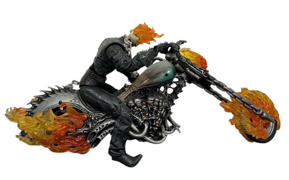 Marvel Legends Ultimate 12” Ghost Rider With 20” Motorcycle And Chain (2006) (Pre-Owned)