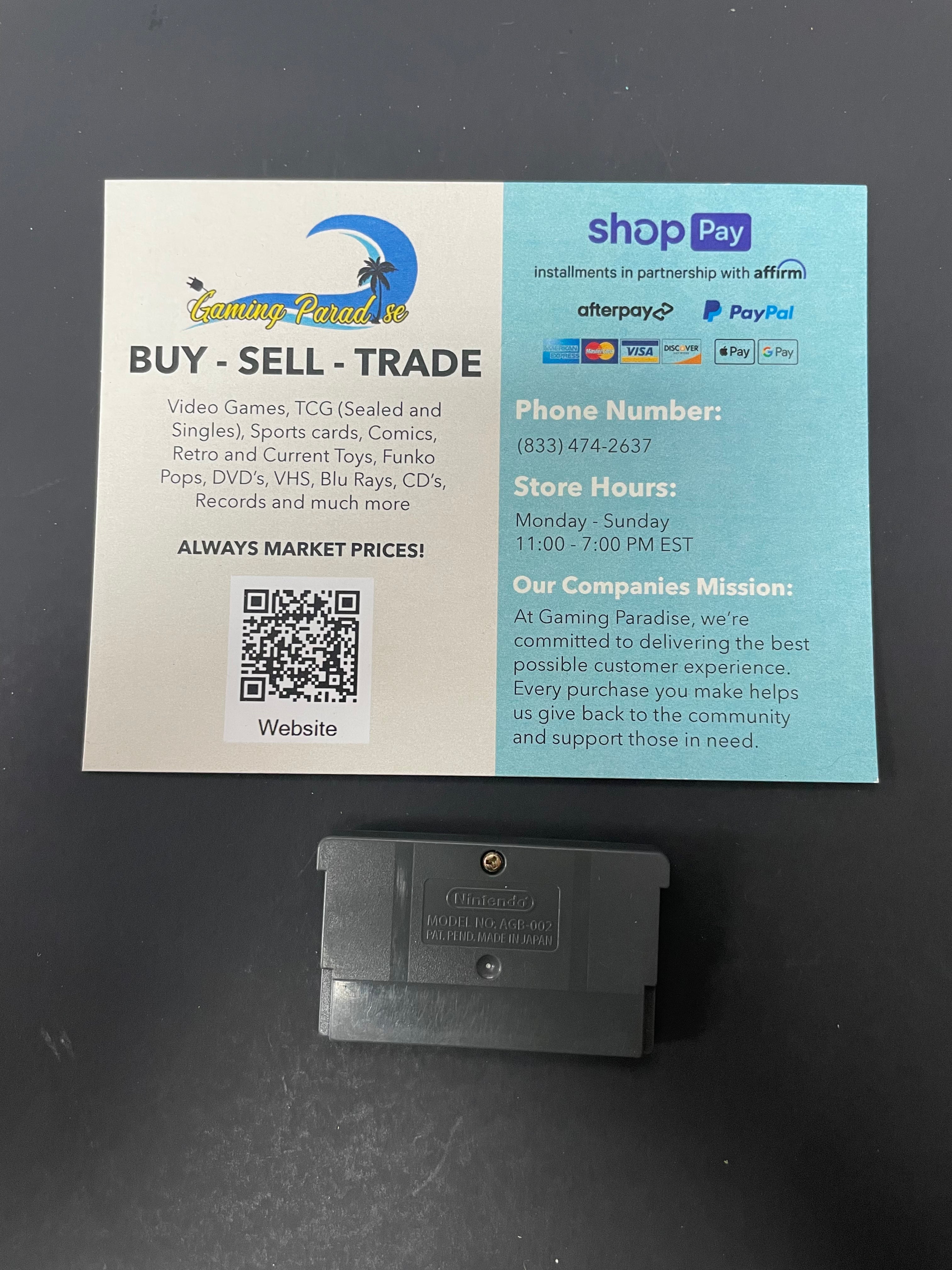 Sonic Adventure GameBoy Advance CL 01