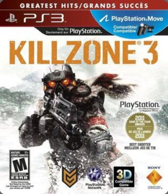 Killzone 3 ( Greatest Hits ) - Complete In Box - PlayStation 3