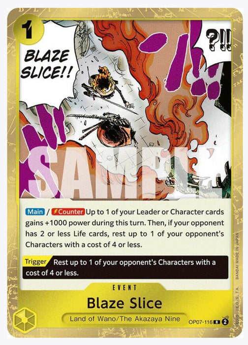 Blaze Slice OP07-116 - 500 Years in the Future NM