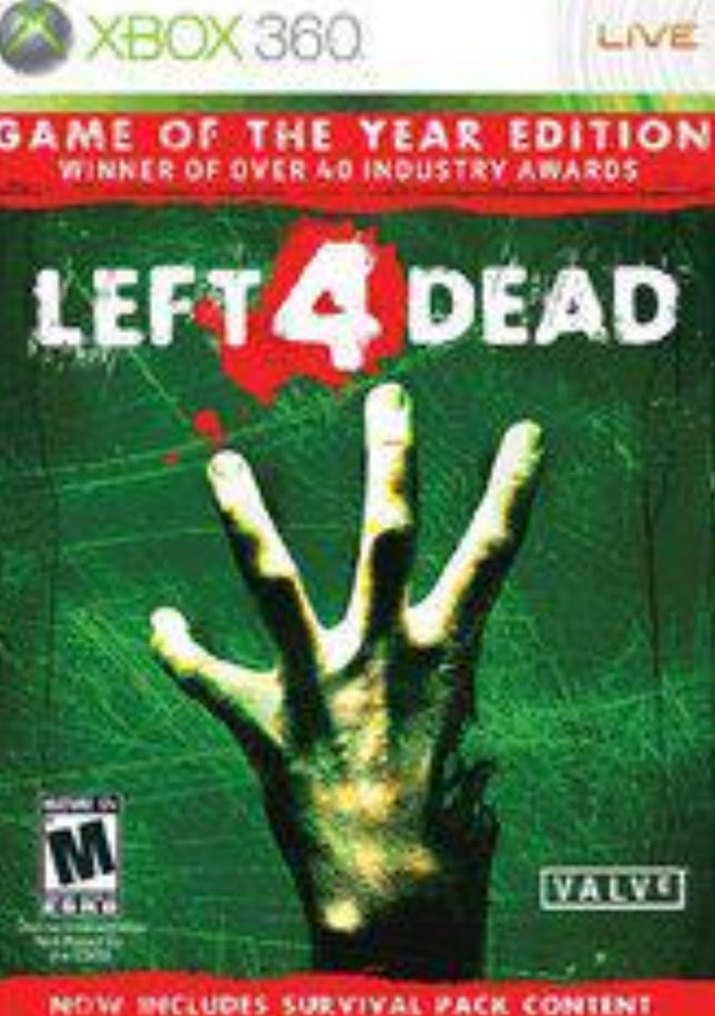 Left for Dead ( Game Of The Year Platinum Hits ) - Complete In Box - Xbox 360