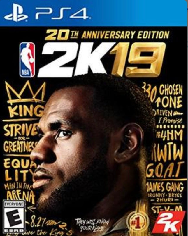 NBA 2K19 20th Anniversary Edition - Complete In Box - PlayStation 4
