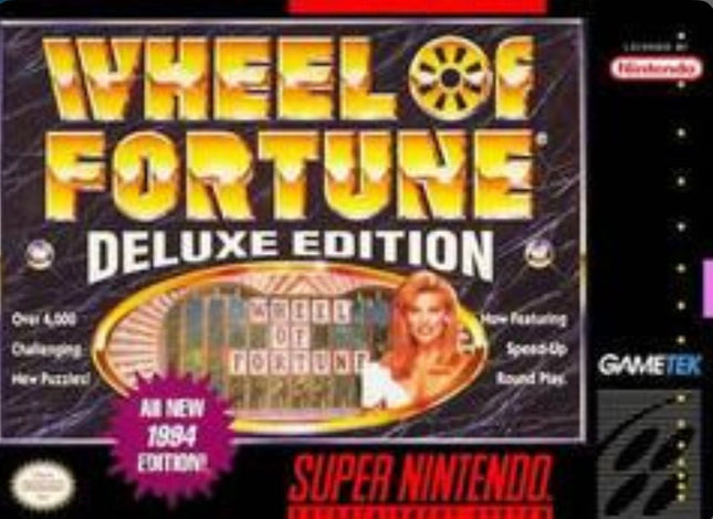 Wheel Of Fortune Deluxe Edition - Cart Only - Super Nintendo