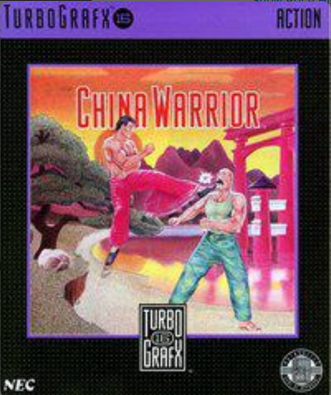 China Warrior - Complete In Box - Turbografx 16