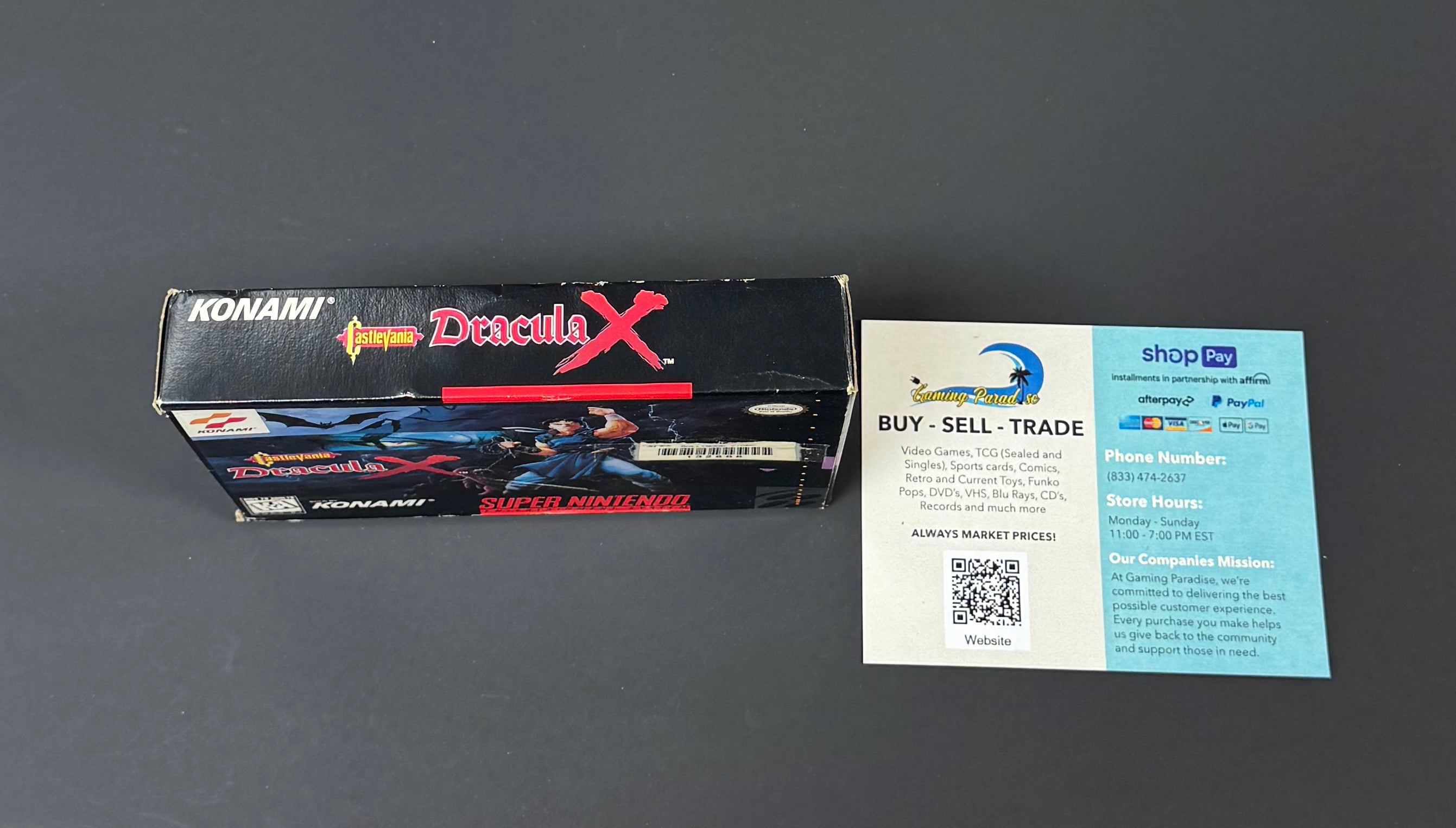 Castlevania Dracula X Super Nintendo CL 01