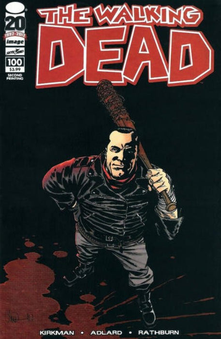 The Walking Dead #100 Second Printing Variant (2012) NM 9.8  - Comic