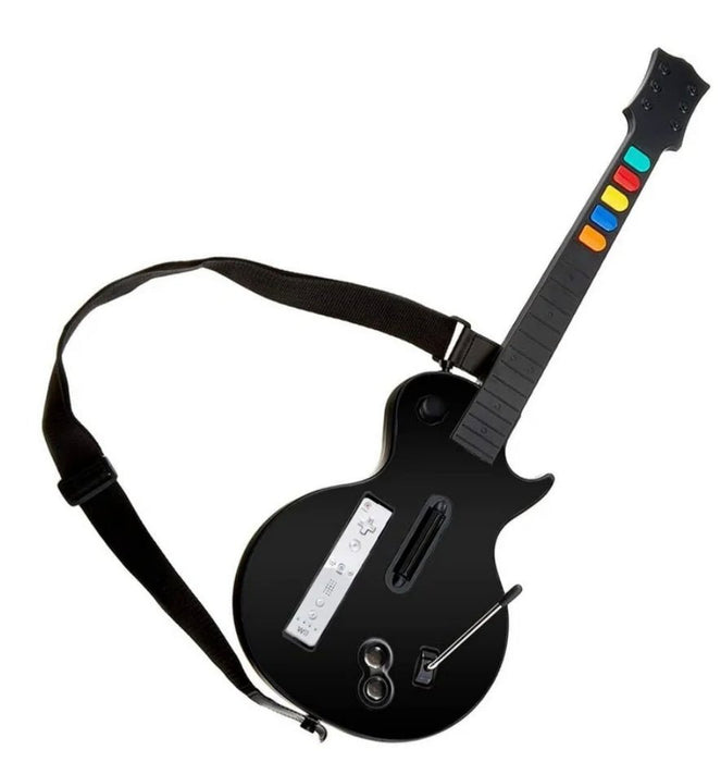 Nintendo Wii Guitar Hero Black Guitar (Pre-Owned) - Controller