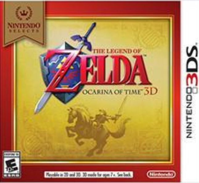 Zelda Ocarina Of Time 3D (Nintendo Selects) - Complete In Box - Nintendo 3DS