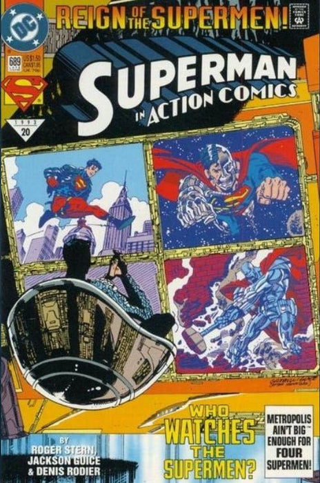 Action Comics #689 Direct Edition (1993) NM+ 9.6  - Comic