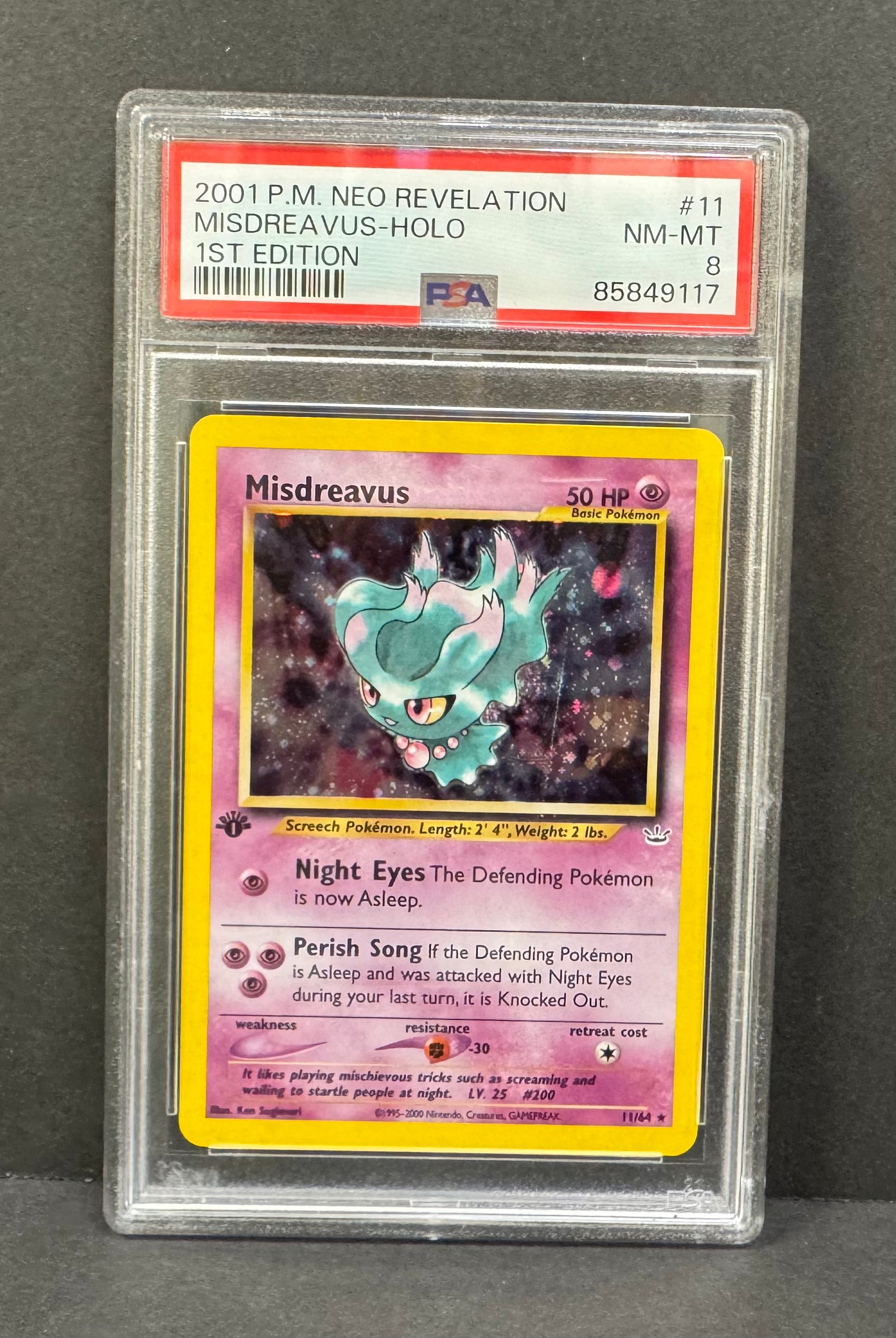 Misdreavus 11/64 1ST Edition (PSA GRADE 10) (2001)