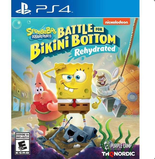 SpongeBob SquarePants Battle For Bikini Bottom Rehydrated - Complete In Box - PlayStation 4