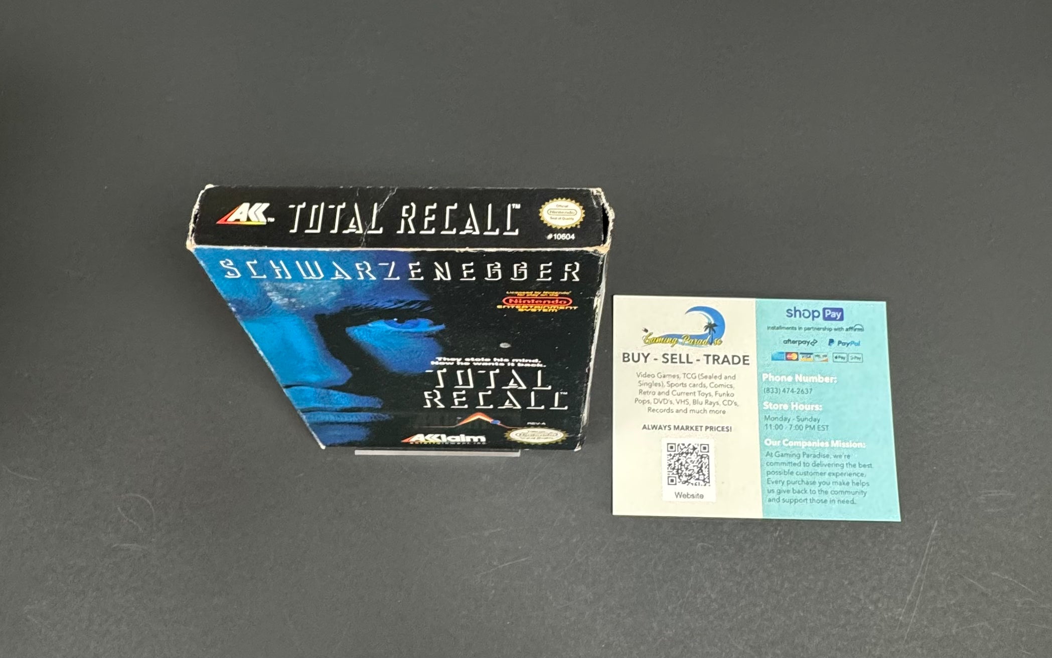 Total Recall Nintendo Entertainment System CL 02
