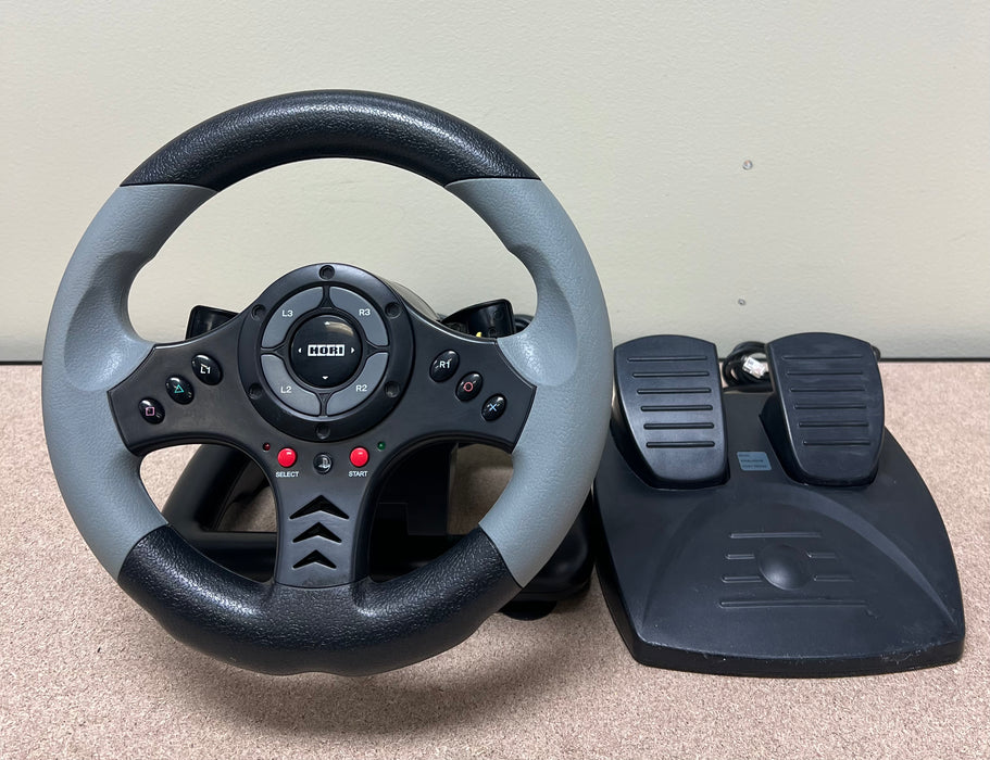 Playstation 3 Hori Racing Wheel 3 & Foot Pedals UHP3-70 (Pre-Owned) - Controller