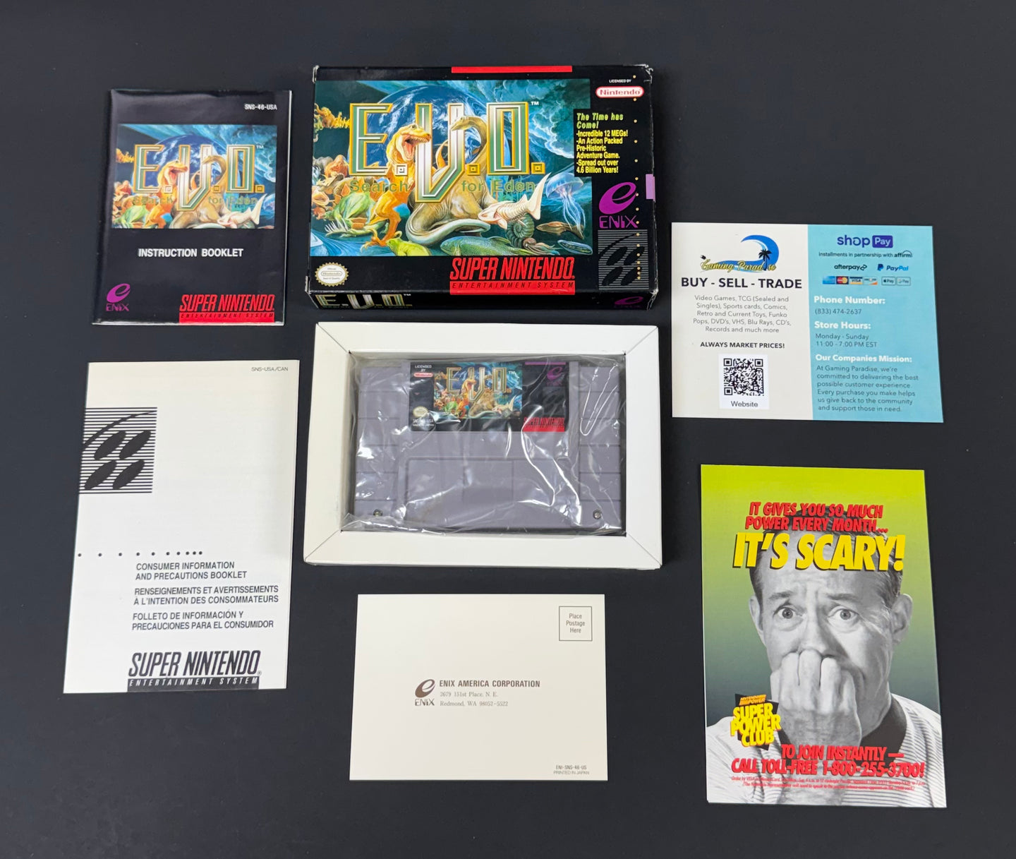 EVO the Search for Eden Super Nintendo CL 01