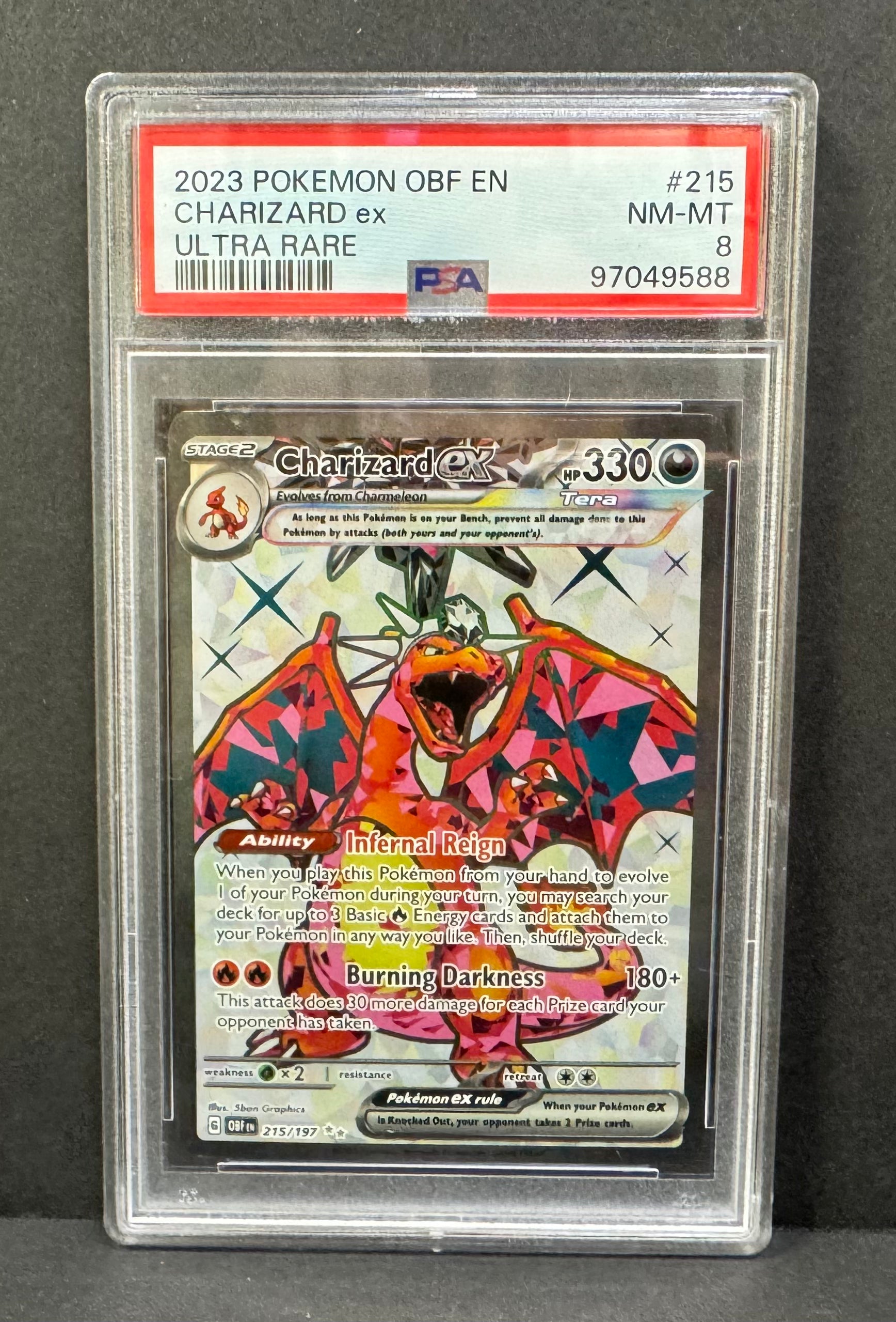 Charizard EX 215/197 (PSA GRADE 8)