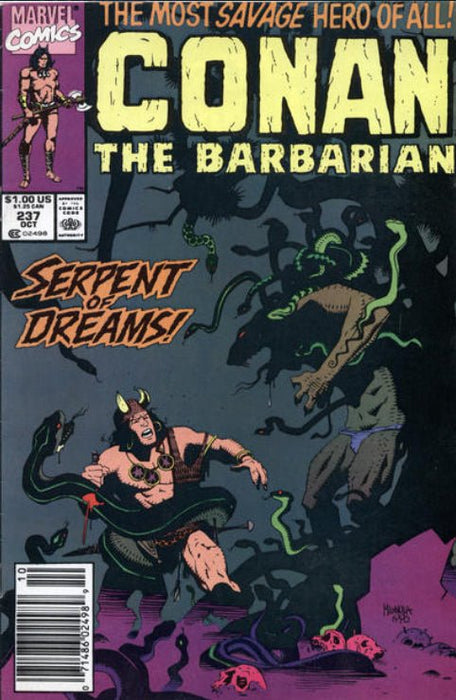 Conan the Barbarian #237 Newsstand Edition (1990) VF 7  - Comic