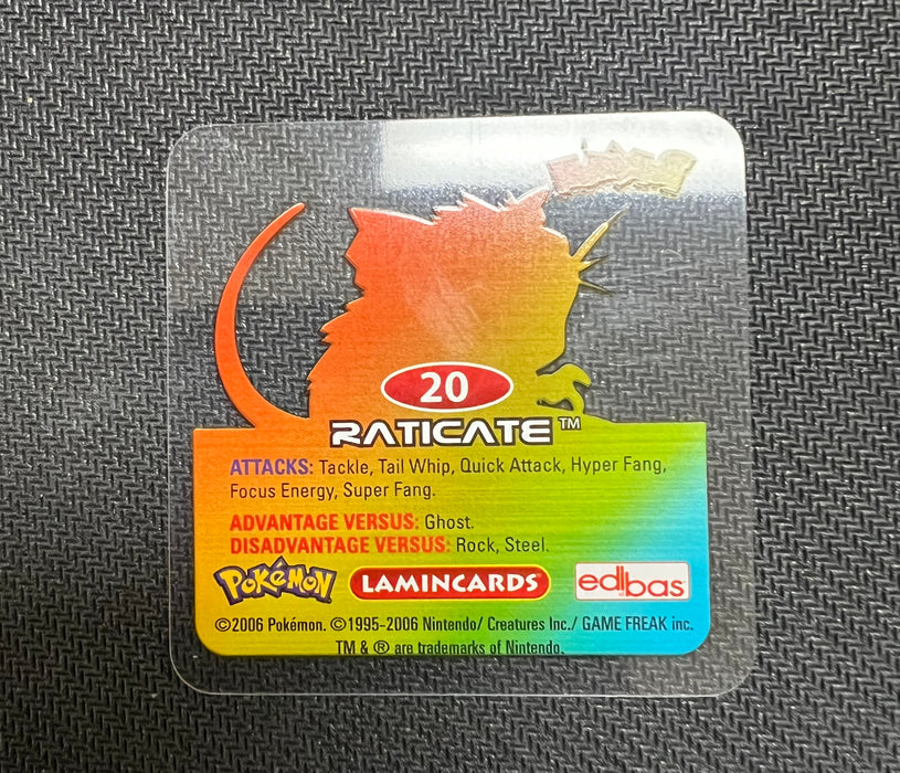 Raticate - #20 Lamincards