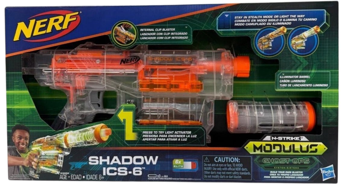NERF N-Strike Modulus Ghost Ops (Shadow ICS-6) - New - Toys