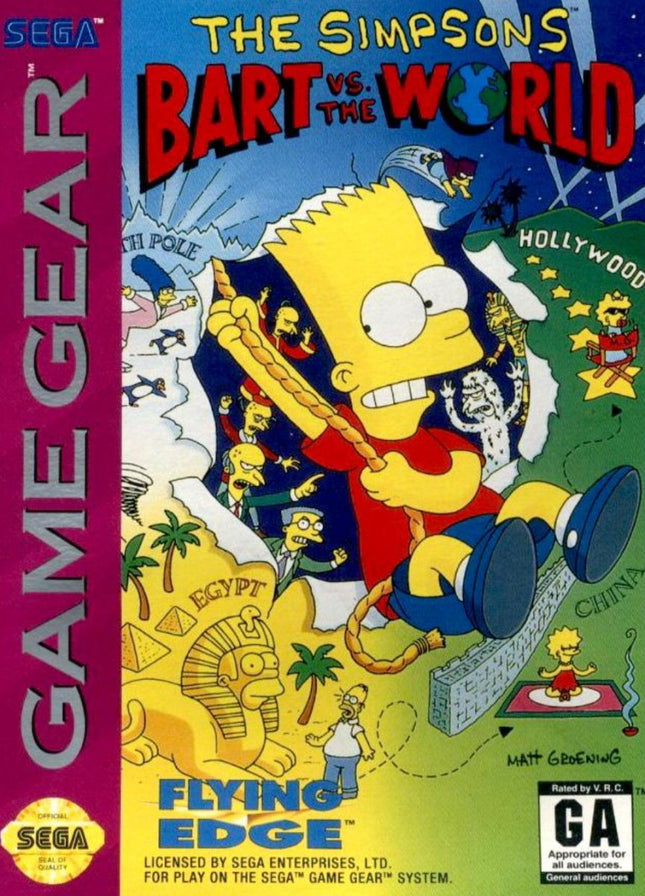 The Simpsons Bart VS The World - Cart Only - Sega Game Gear