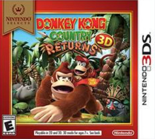 Donkey Kong Country Returns 3D (Nintendo Selects) - Complete In Box - Nintendo 3DS