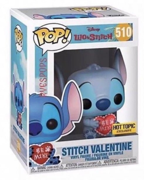 Stitch Valentine #510 (Hot Topic Exclusive) - With Box - Funko Pop
