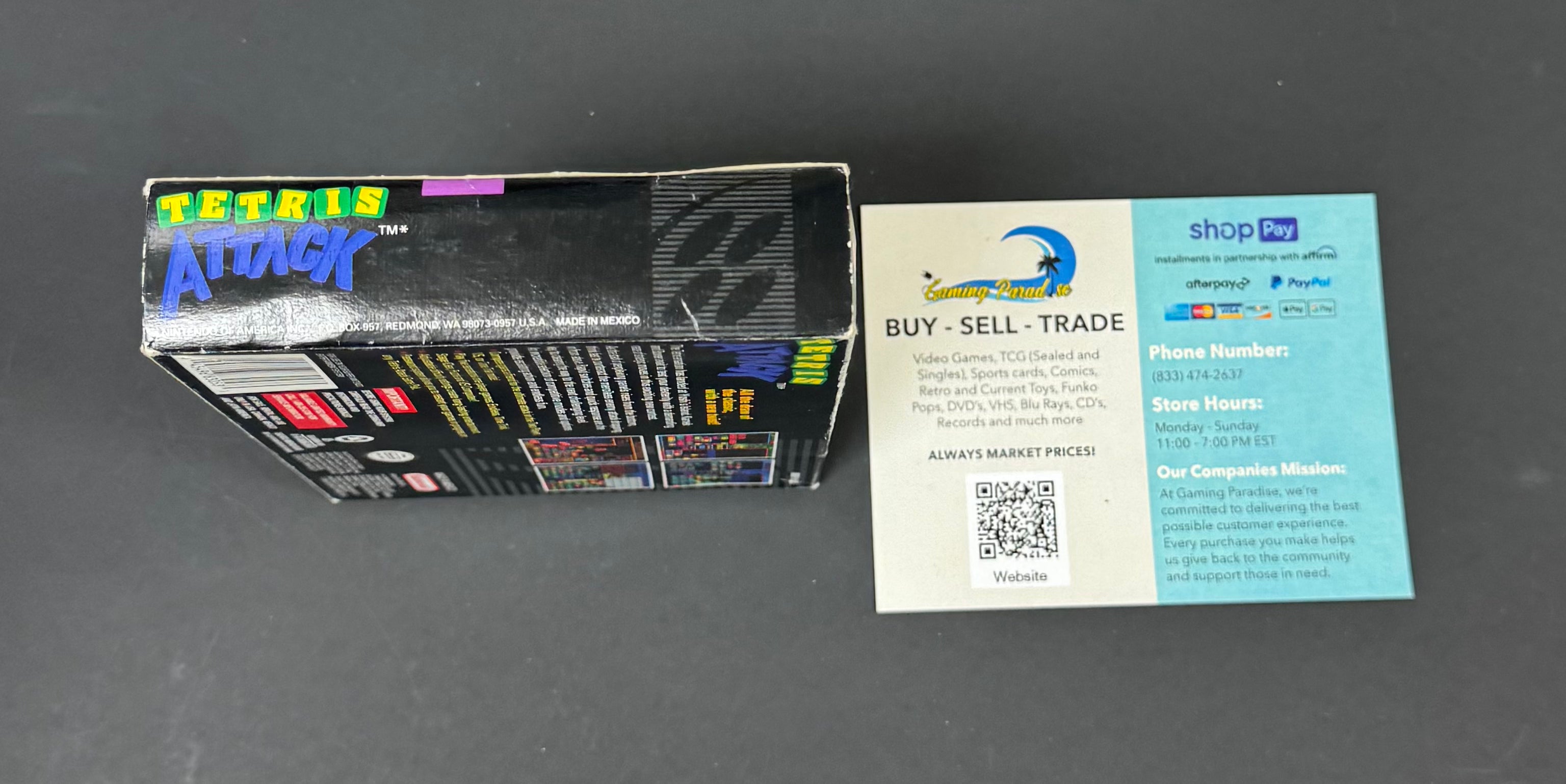 Tetris Attack Super Nintendo CL 01