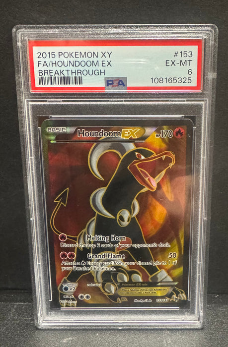 Houndoom EX 153/162 - XY Breakthrough - PSA Grade 6