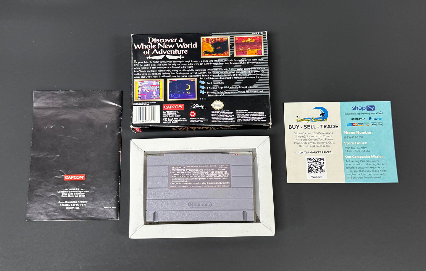 Aladdin Super Nintendo CL 01