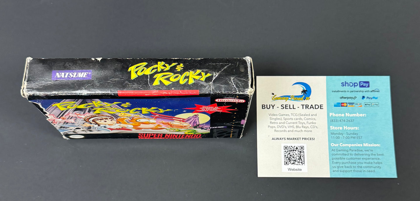 Pocky & Rocky Super Nintendo CL 01