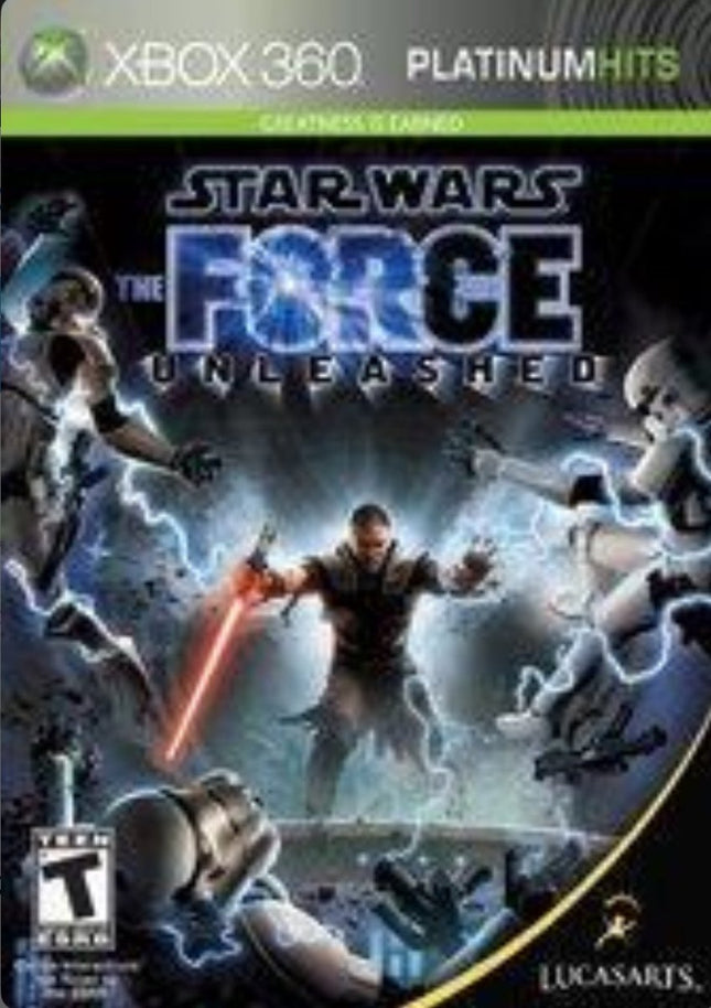 Star Wars Force Unleashed (Platinum Hits) - Complete In Box - Xbox 360