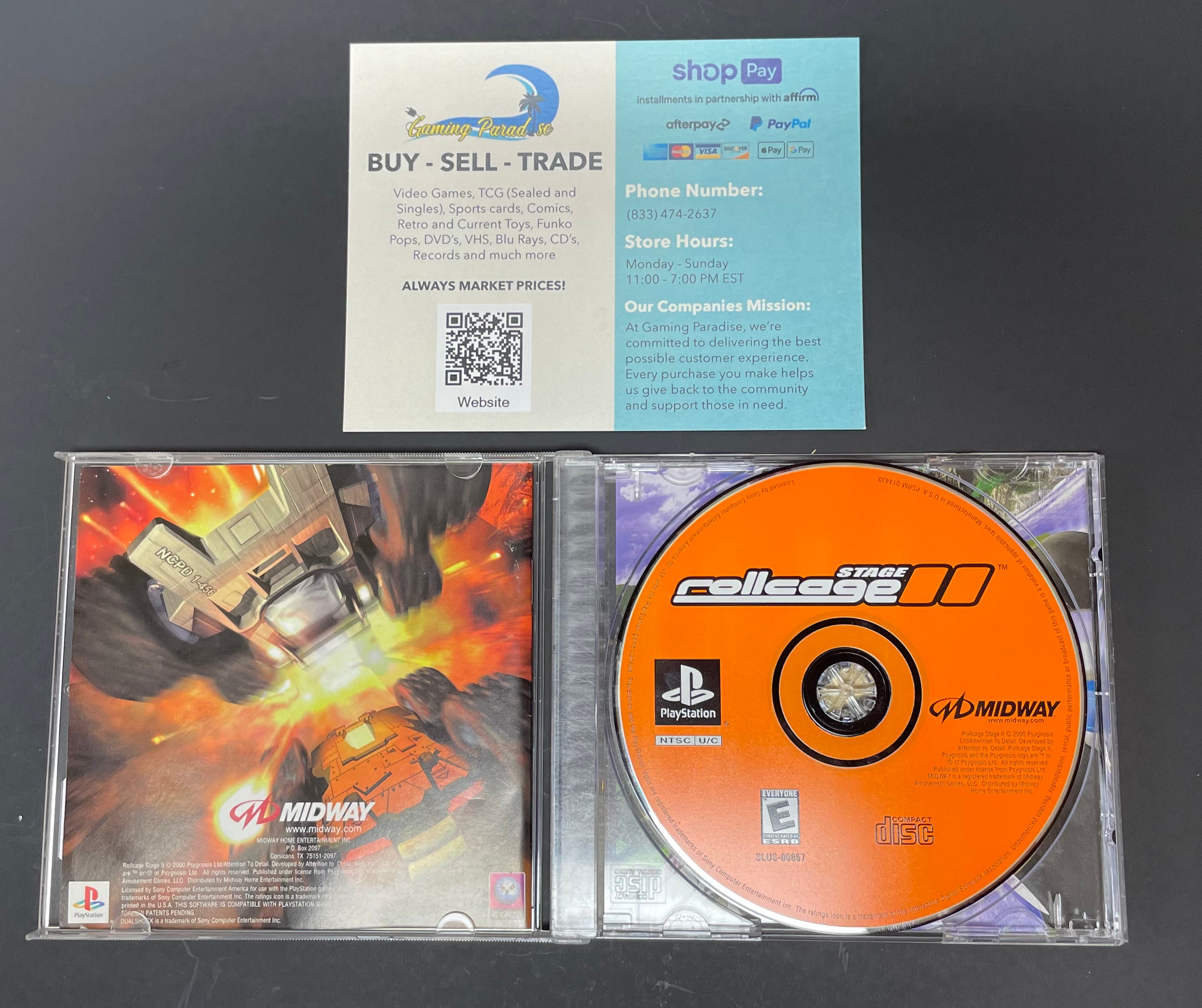 Rollcage stage II PlayStation One CL 01