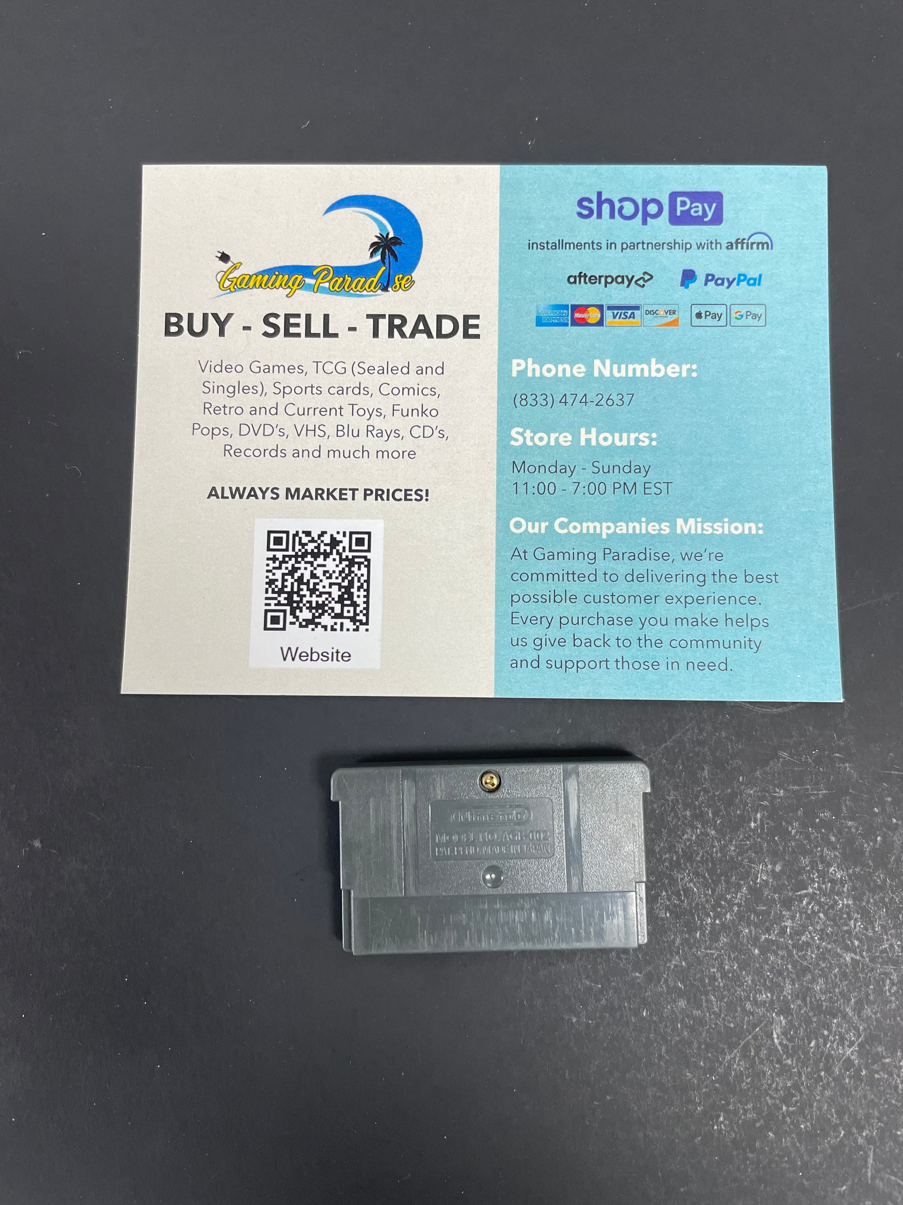 Tetris Worlds GameBoy Advance CL 01