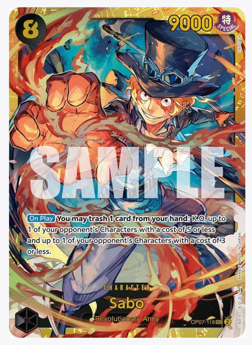Sabo OP07-118 - 500 Years in the Future NM